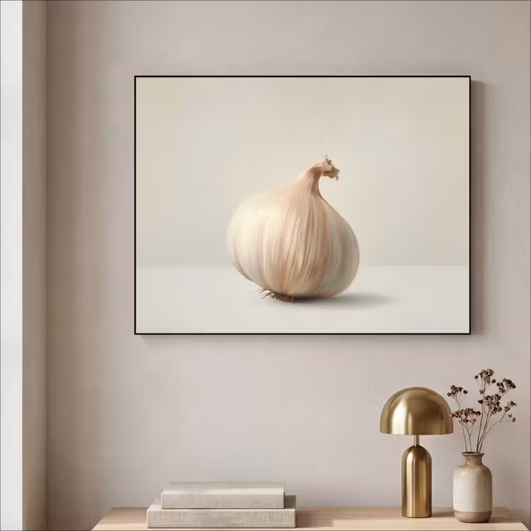 Art Frame - Knoflook - Natuurlijk - Beige — 5