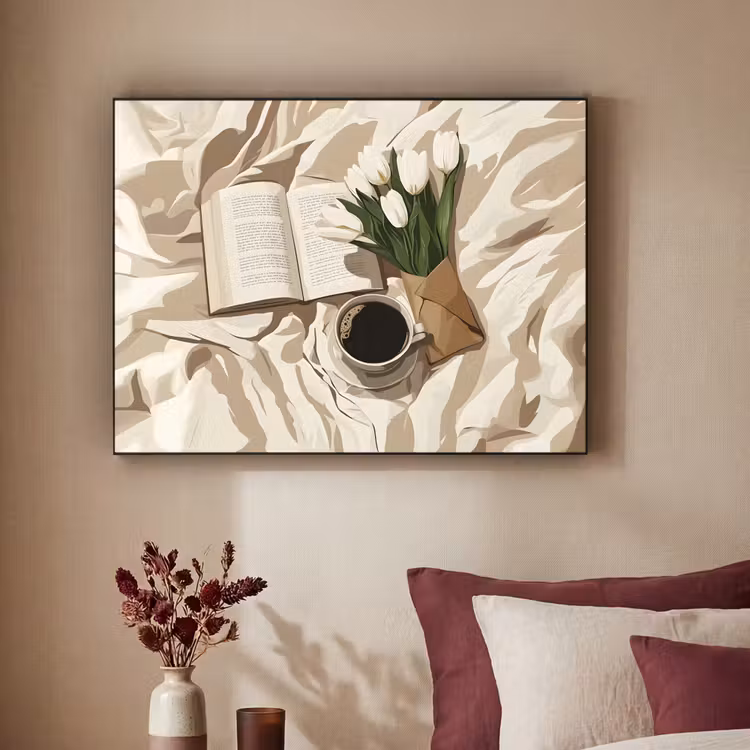 Art Frame - Boek - Illustratie - Tulpen - Koffie — 3