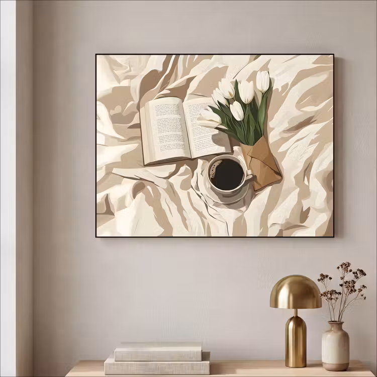 Art Frame - Boek - Illustratie - Tulpen - Koffie — 5