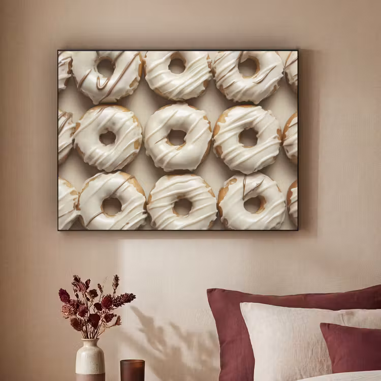 Art Frame - Donuts - Chocolade - Wit - Beige — 3