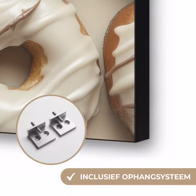 Art Frame - Donuts - Chocolade - Wit - Beige — 6