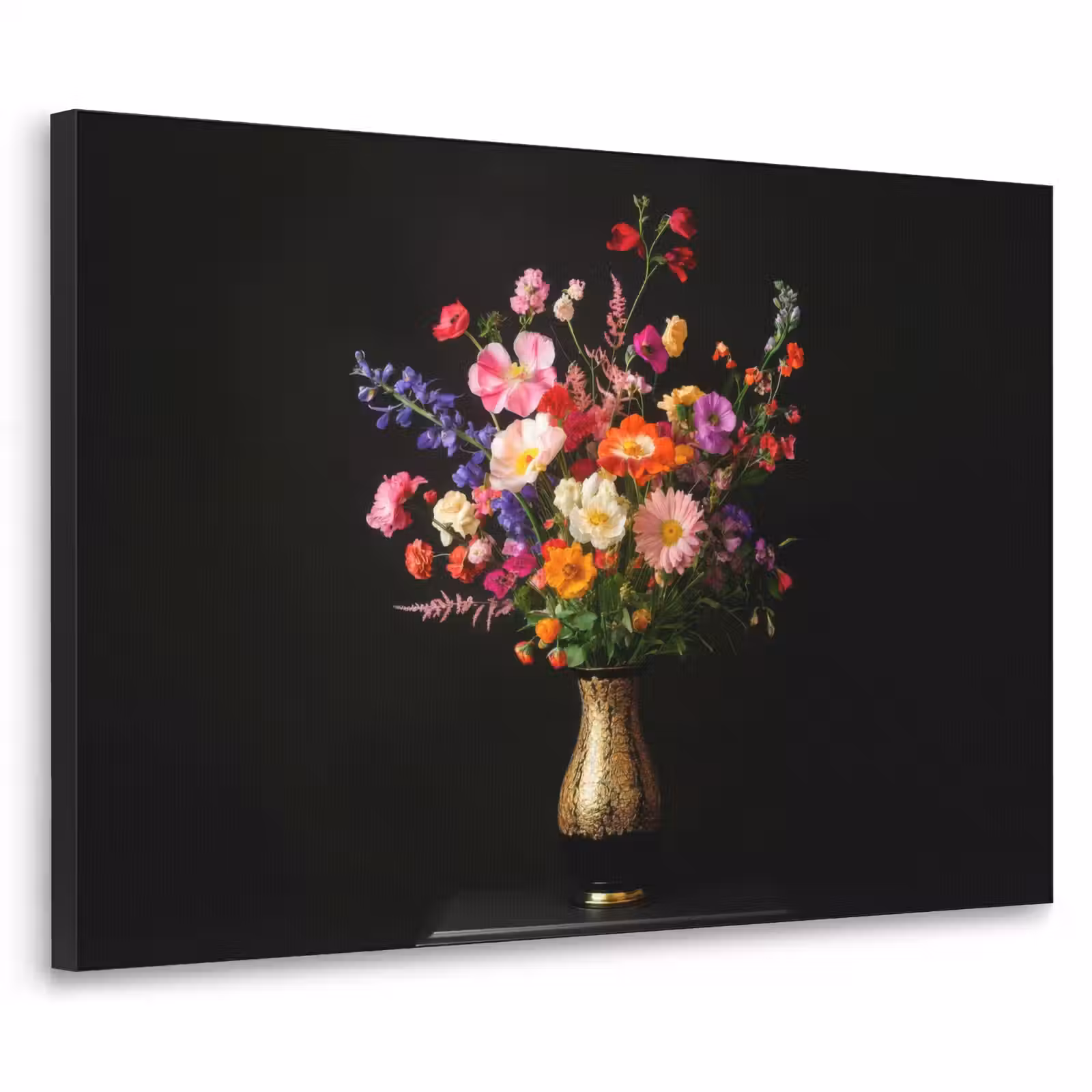 Art Frame - Kleurrijk - Boeket - Vaas - Goud — 1