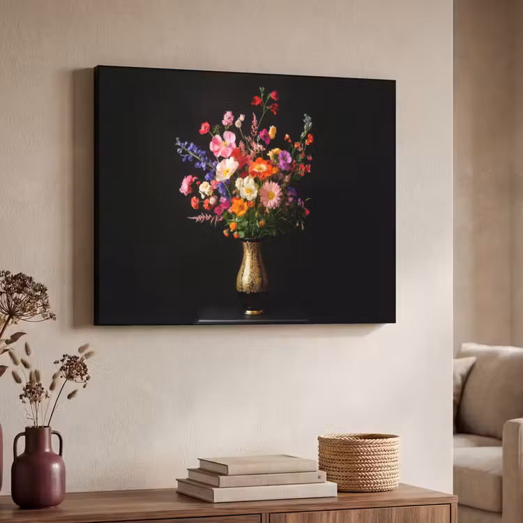 Art Frame - Kleurrijk - Boeket - Vaas - Goud — 7