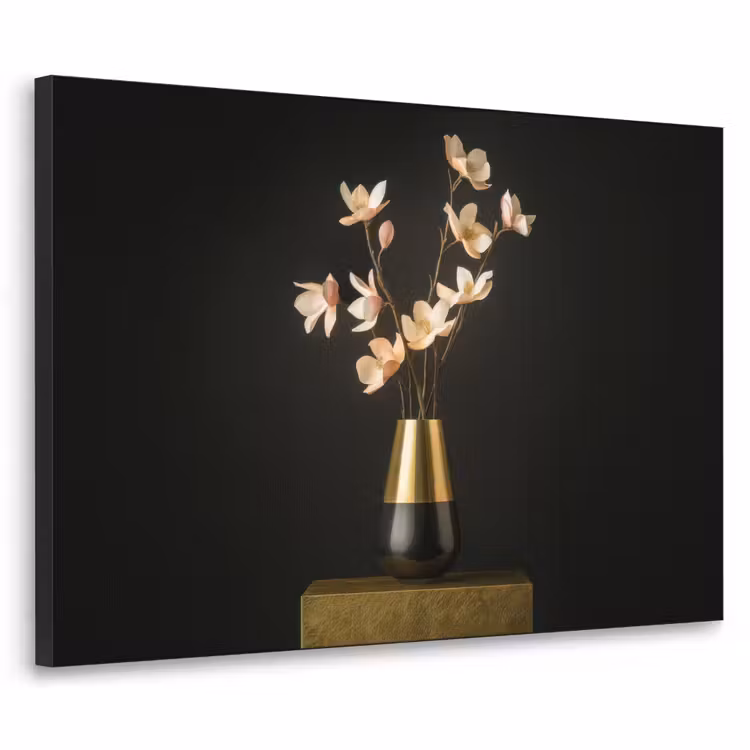 Art Frame - Sierlijk - Boeket - Goud - Vaas — 1