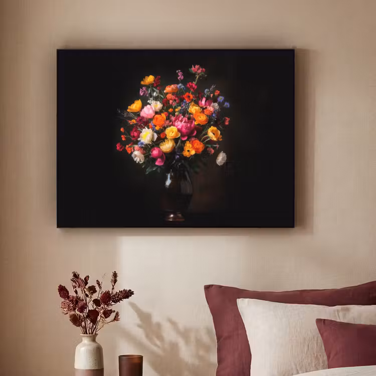 Art Frame - Kleurrijk - Boeket - Vaas - Donkerbruin — 3