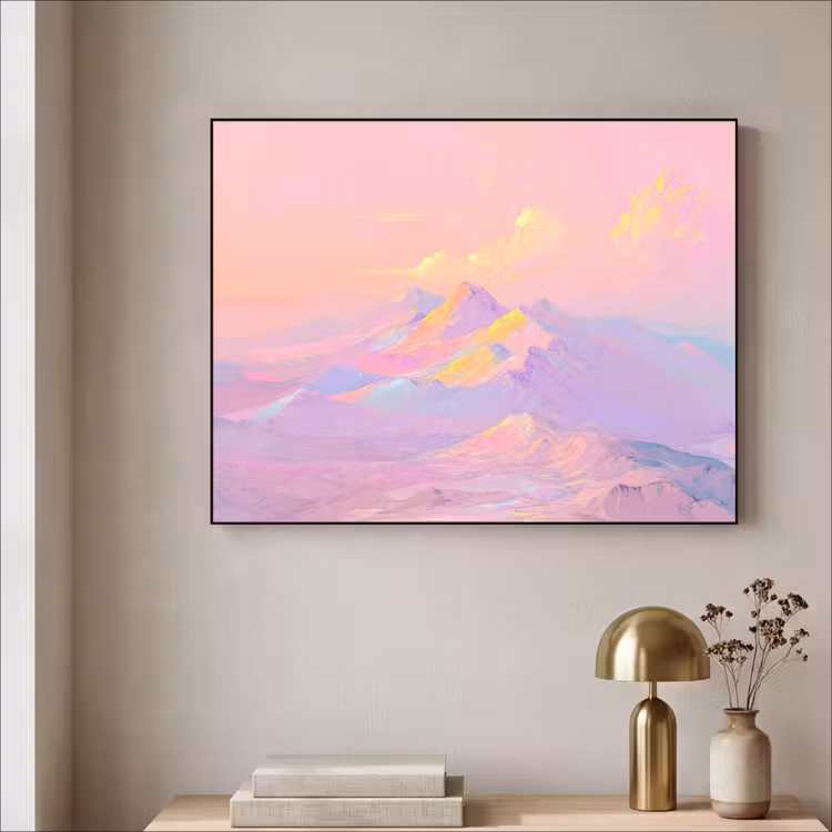 Art Frame - Bergtoppen - Wolken - Dromerig — 5