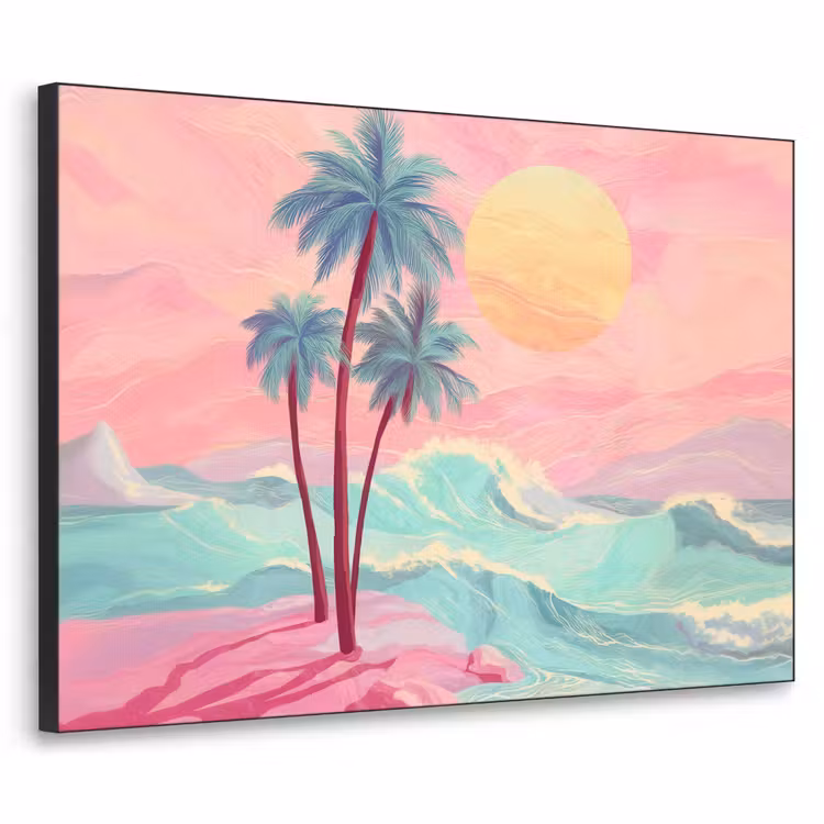 Art Frame - Palmbomen - Golven - Zee — 1