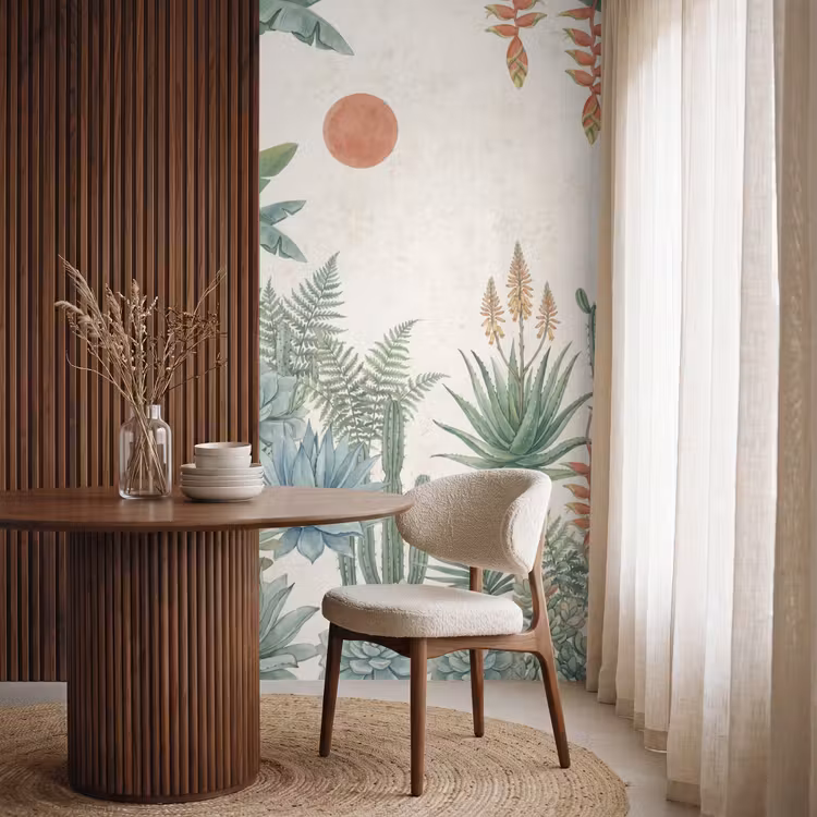 Behang - Woestijn - Planten - Groen — 4