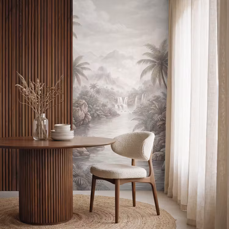Behang - Jungle - Watervallen - Tropisch - Illustratie — 4