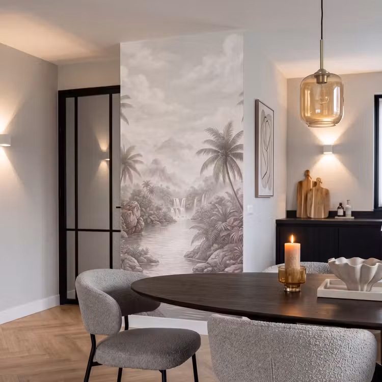 Behang - Jungle - Watervallen - Tropisch - Illustratie — 5
