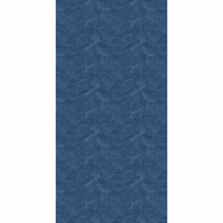 Behang - Golven - Textuur - Patroon - Blauw — 2
