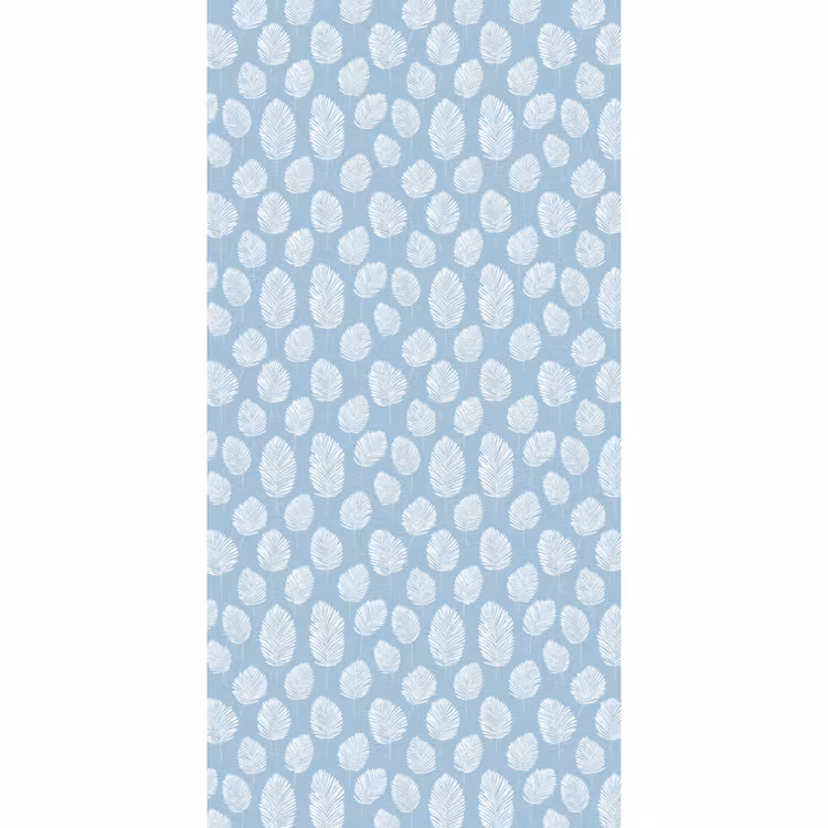 Behang - Palmbladeren - Naadloos - Patroon - Pastelblauw — 2