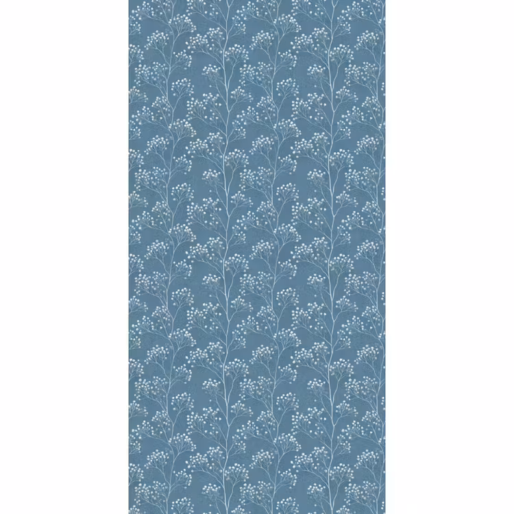 Behang - Takken - Bessen - Patroon - Lichtblauw — 2