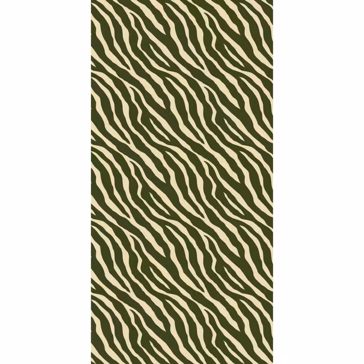 Behang - Zebra - Patroon - Groen — 2