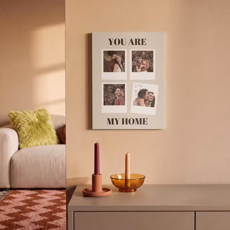 Akoestisch schilderij - You Are My Home - Collage — 2