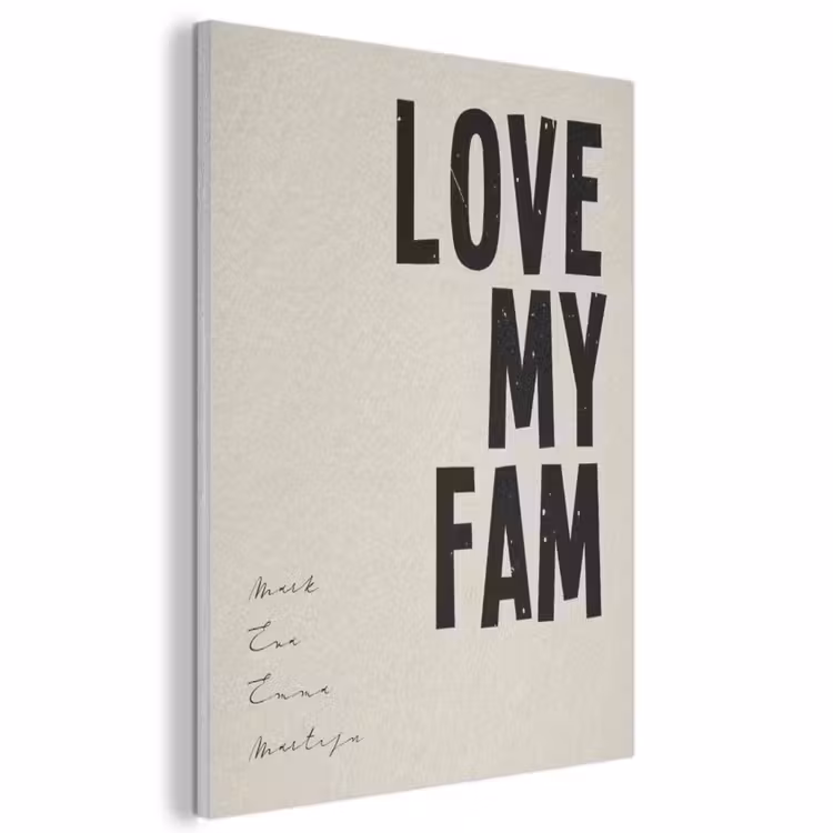 Akoestisch schilderij - Love My Fam — 1