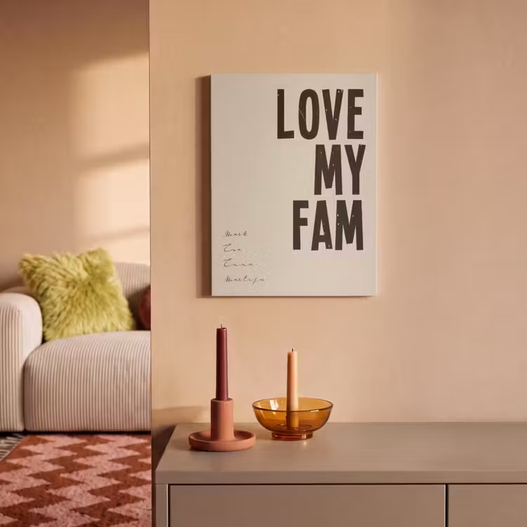 Akoestisch schilderij - Love My Fam — 2