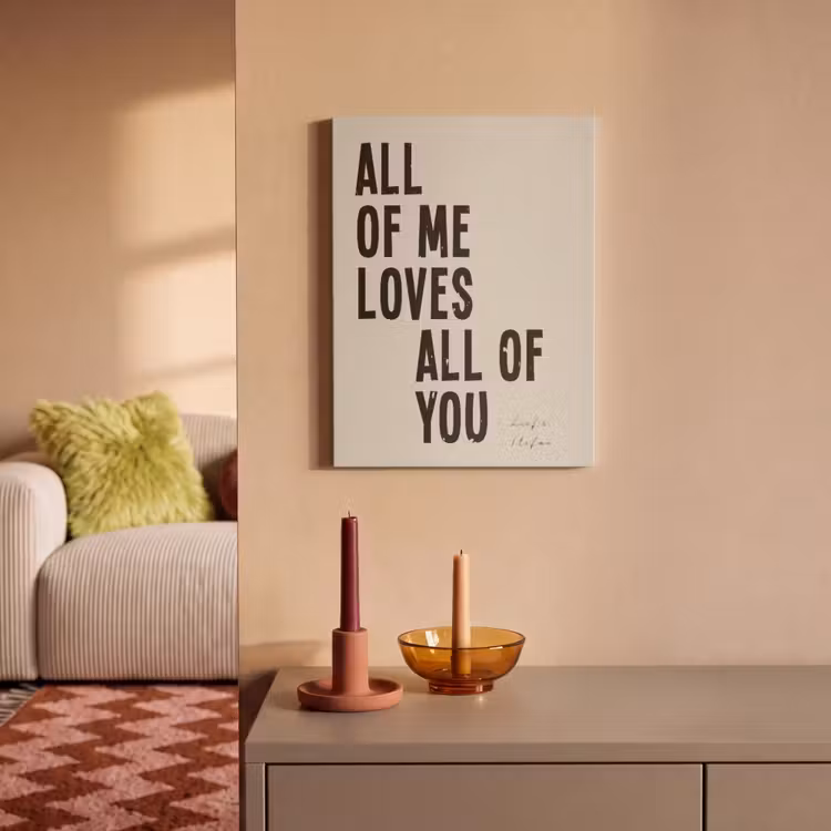Akoestisch schilderij - All Of Me Loves All Of You — 2