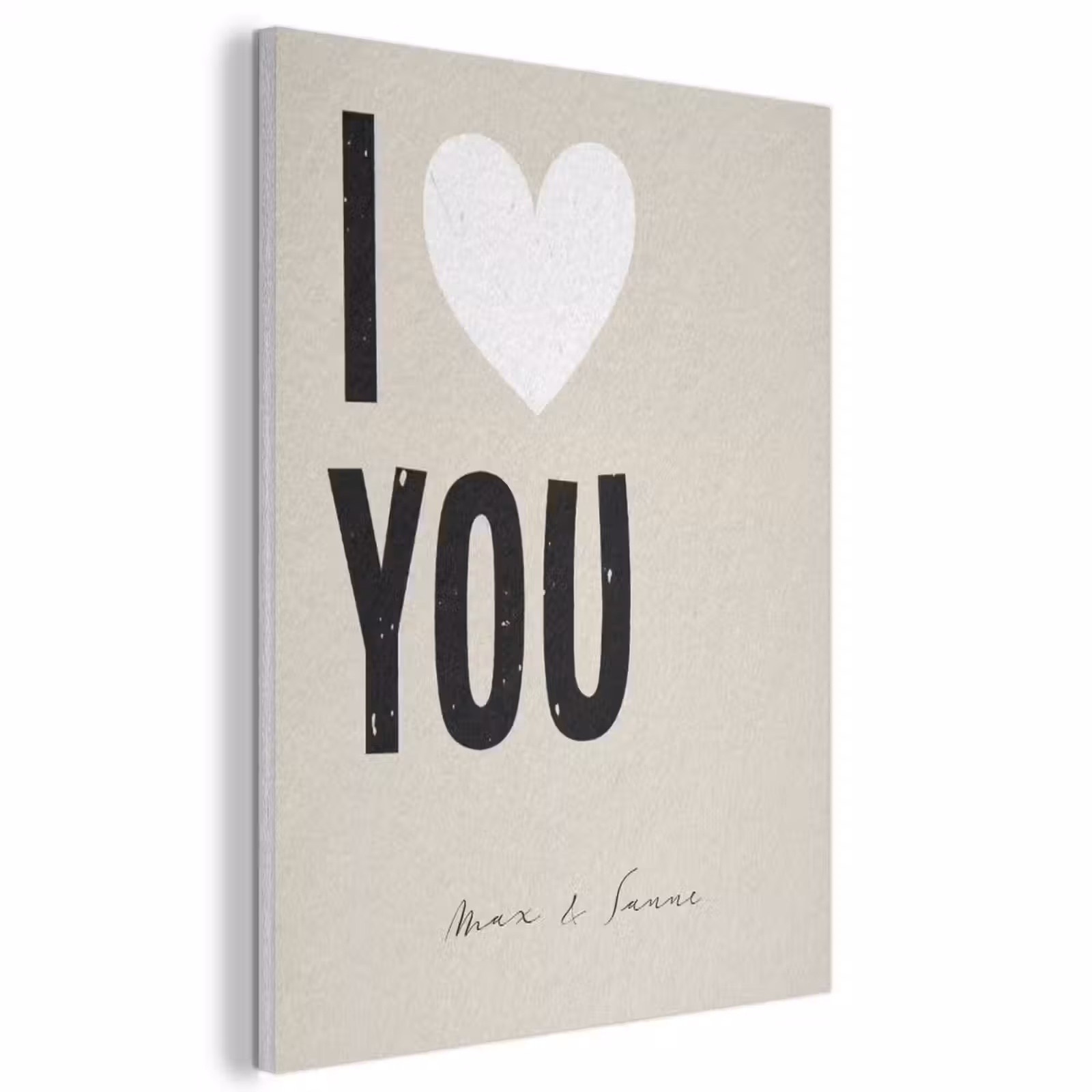 Akoestisch schilderij - I Love You — 1