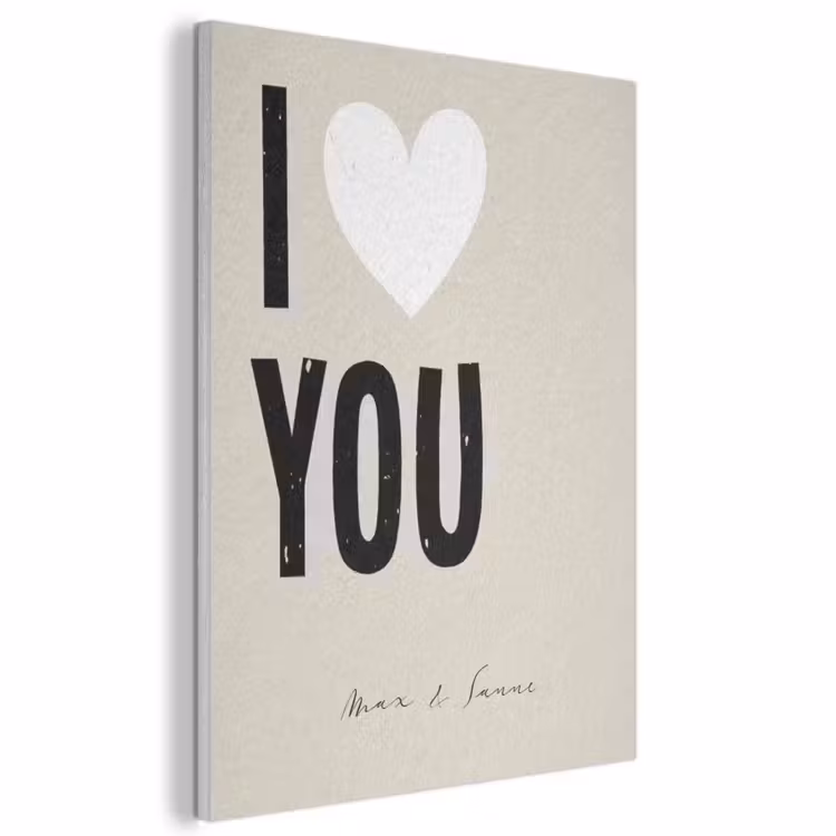 Akoestisch schilderij - I Love You — 1