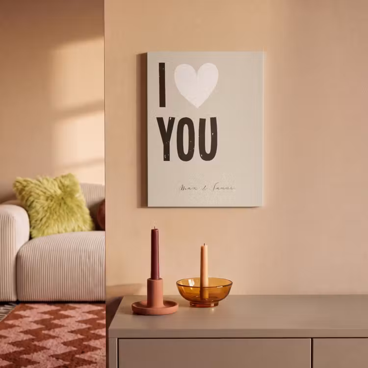 Akoestisch schilderij - I Love You — 2