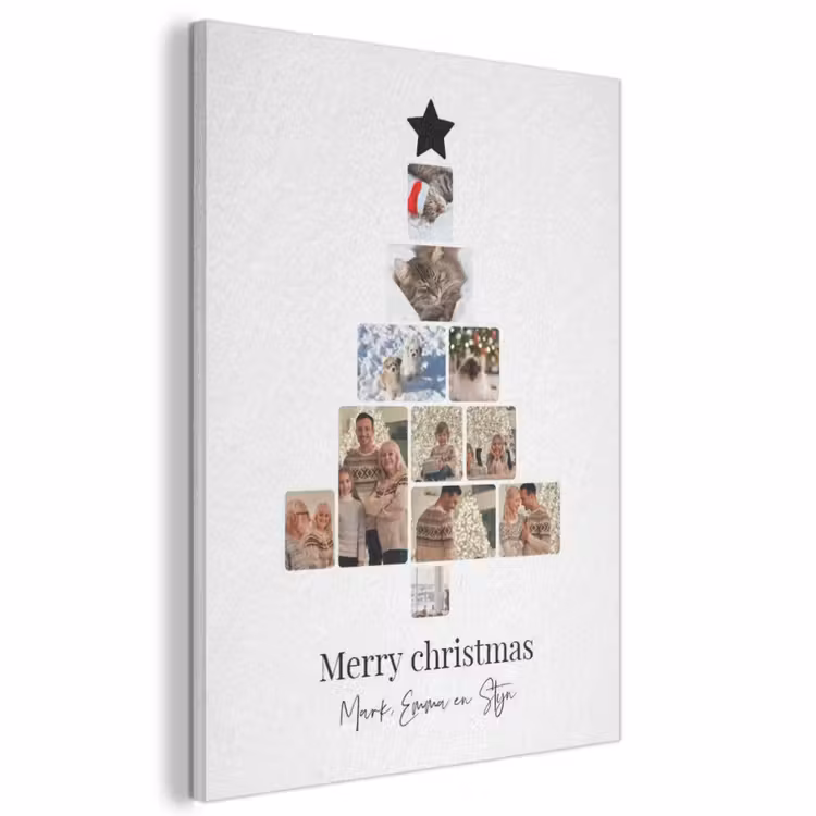 Akoestisch schilderij - Merry Christmas - Collage — 1