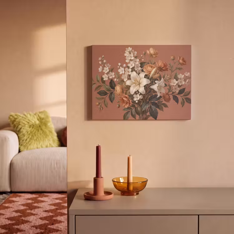 Akoestisch schilderij - Boeket - Retro - Kleurrijk — 2