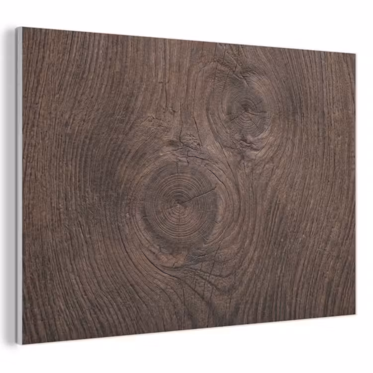 Akoestisch schilderij - Houtnerf - Textuur - Patroon - Bruin - Rustiek