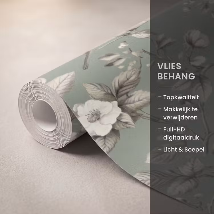 Behang - Botanisch - Vogels - Groen — 3