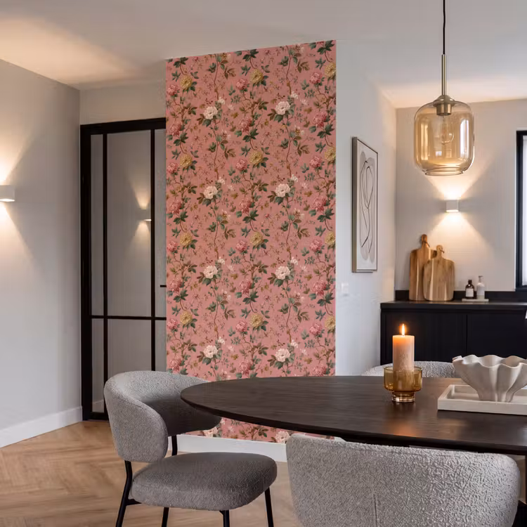 Behang - Klassiek - Botanisch - Roze — 5