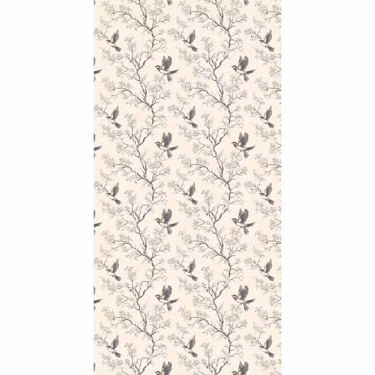 Behang - Takken - Vogels - Beige — 2