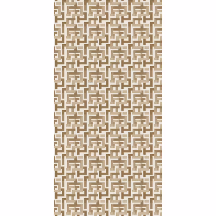 Behang - Geometrisch - Retro - Bruin — 2