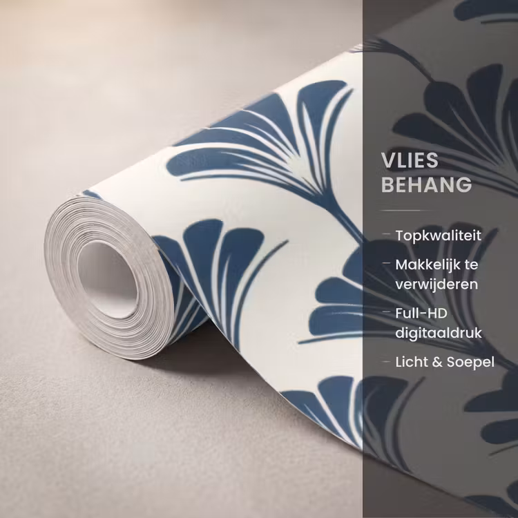 Behang - Klassiek - Motief - Blauw — 3