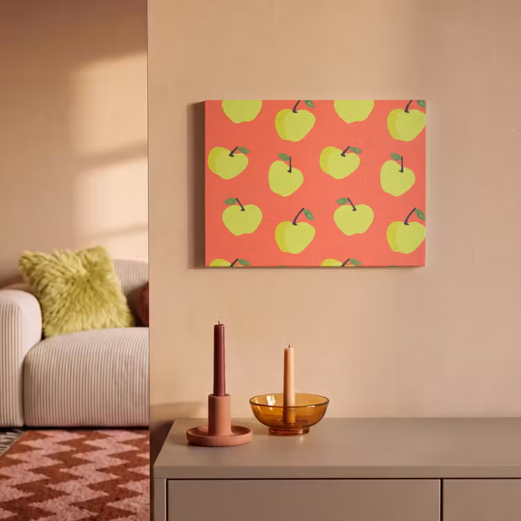 Akoestisch schilderij - Appels - Modern - Groen — 2