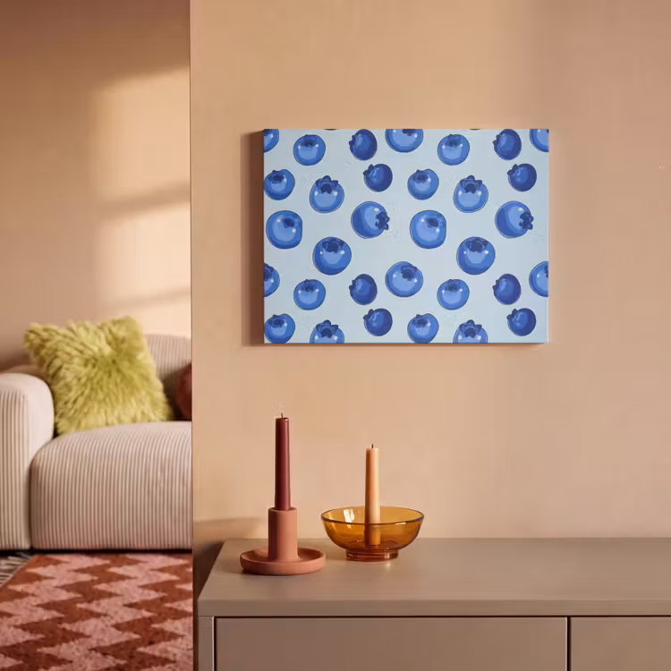 Akoestisch schilderij - Bessen - Modern - Blauw — 2