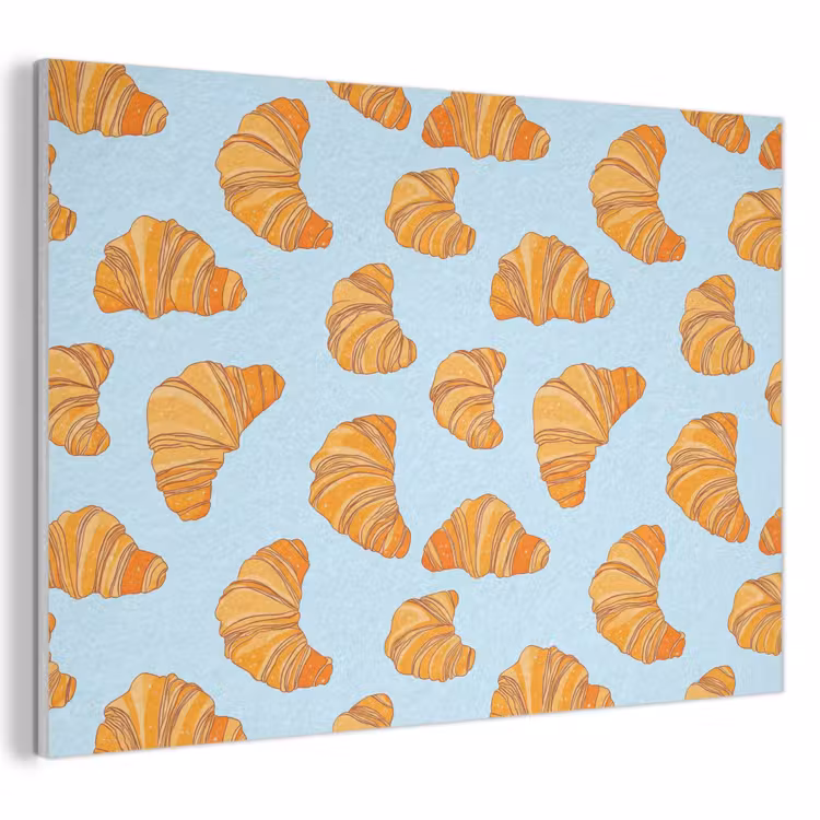 Akoestisch schilderij - Croissant - Speels - Blauw — 1