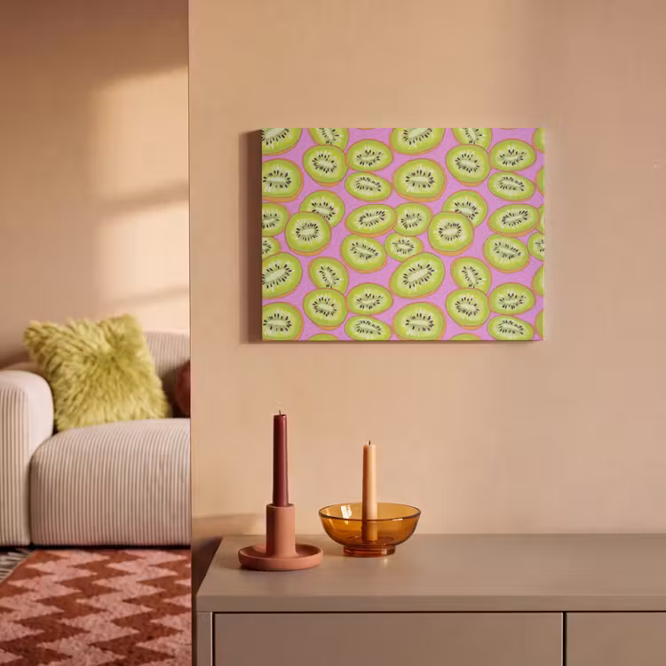 Akoestisch schilderij - Kiwi - Speels - Groen — 2