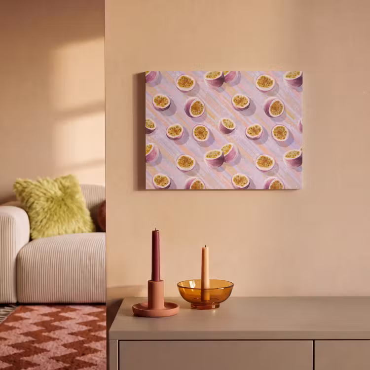 Akoestisch schilderij - Passievrucht - Tropisch - Paars — 2