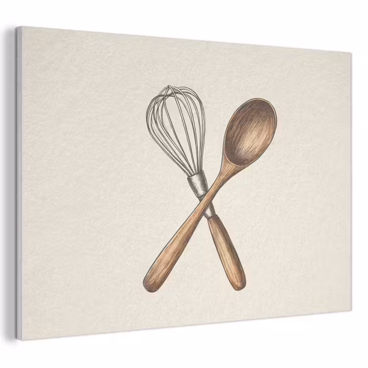 Akoestisch schilderij - Garde - Hout - Beige — 1