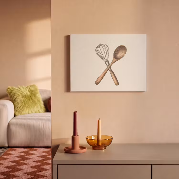 Akoestisch schilderij - Garde - Hout - Beige — 2