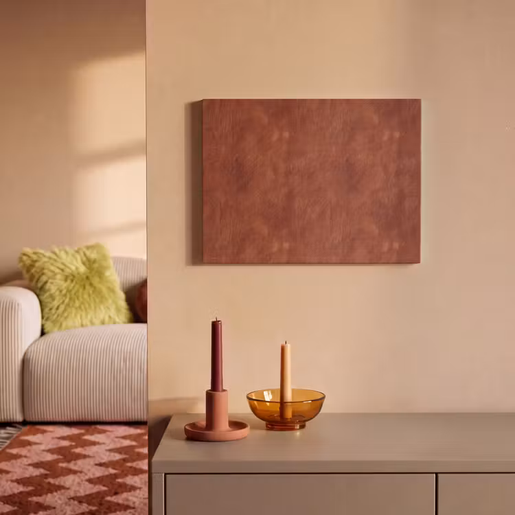 Akoestisch schilderij - Stucwerk - Textuur - Terracotta — 2