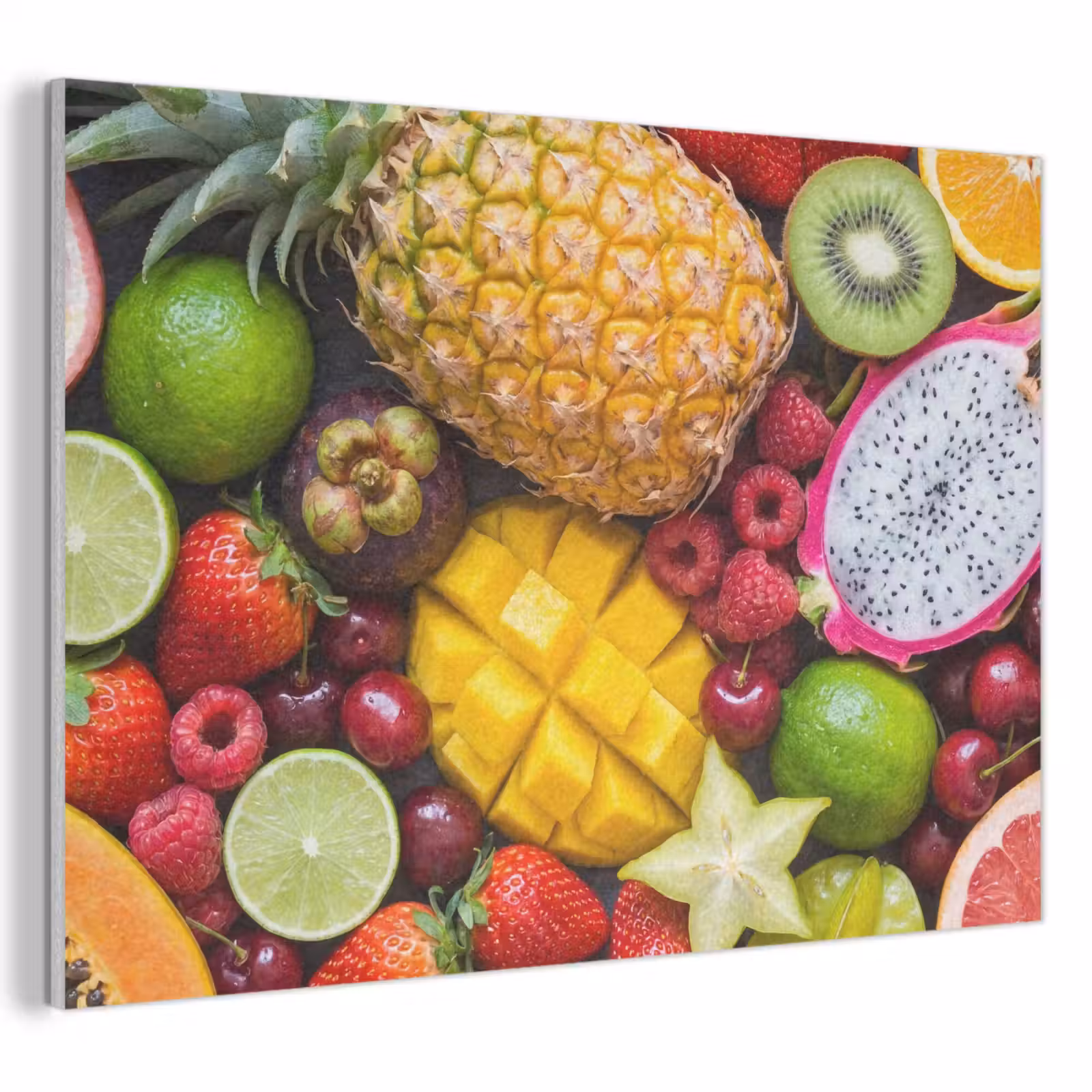 Akoestisch schilderij - Fruit - Assortiment - Vers - Gezond - Kleurrijk — 1