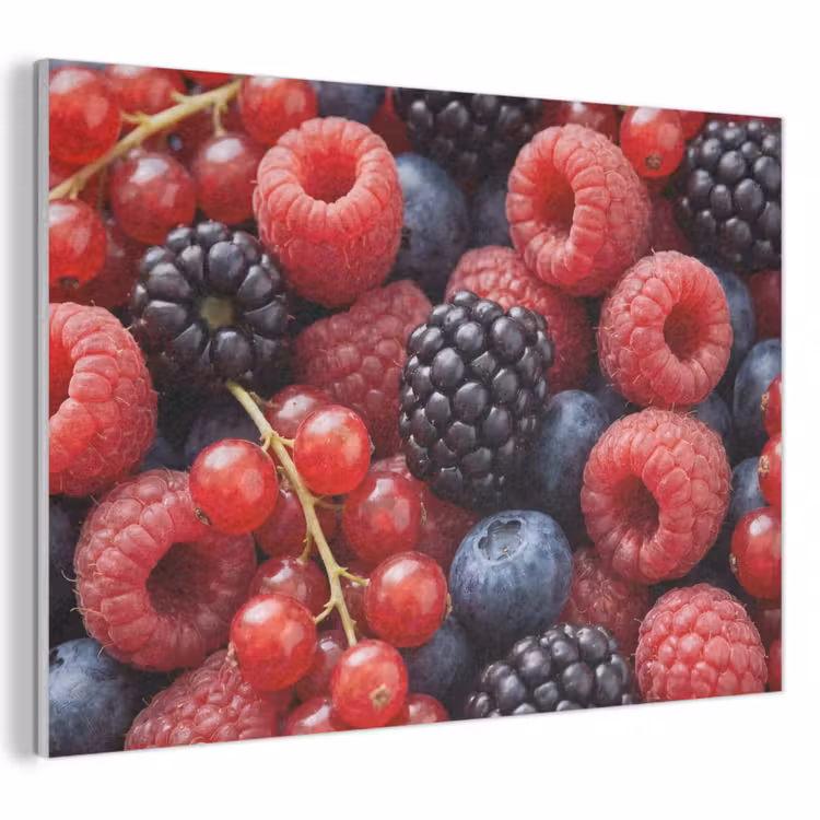Akoestisch schilderij - Bessen - Mix - Vers - Eten - Kleurrijk — 1