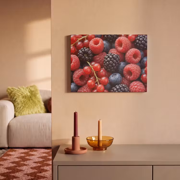 Akoestisch schilderij - Bessen - Mix - Vers - Eten - Kleurrijk — 2