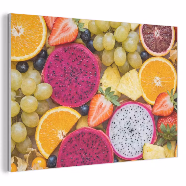 Akoestisch schilderij - Fruit - Assortiment - Kleurrijk - Gezondheid — 1