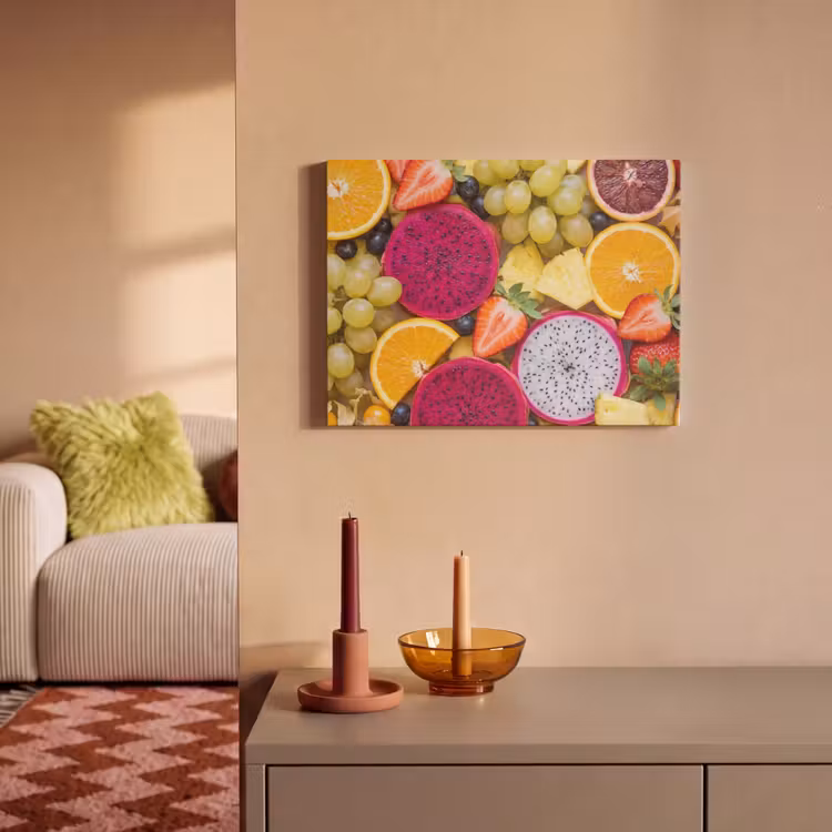 Akoestisch schilderij - Fruit - Assortiment - Kleurrijk - Gezondheid — 2