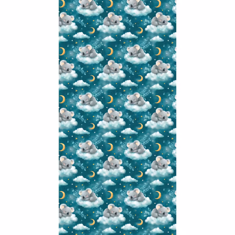 Behang - Koala's - Betoverend - Blauw — 2