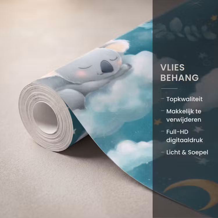 Behang - Koala's - Betoverend - Blauw — 3
