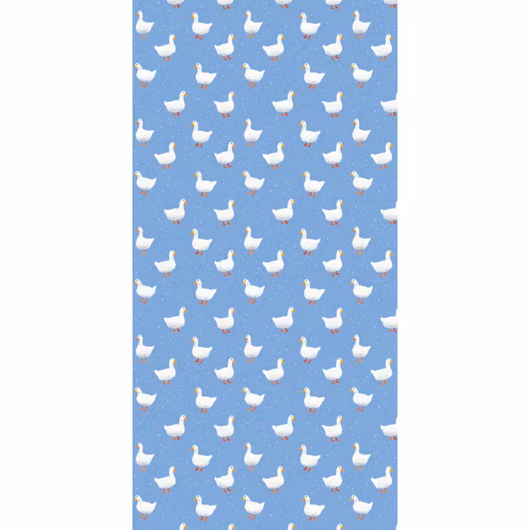 Behang - Ganzen - Elegant - Blauw — 2