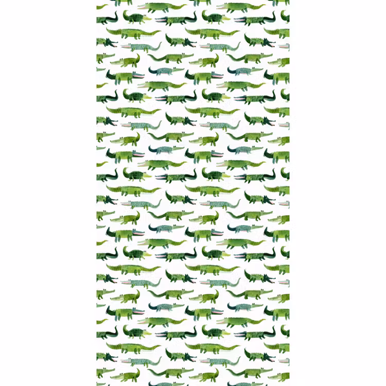 Behang - krokodillen - Speels - Groen — 2